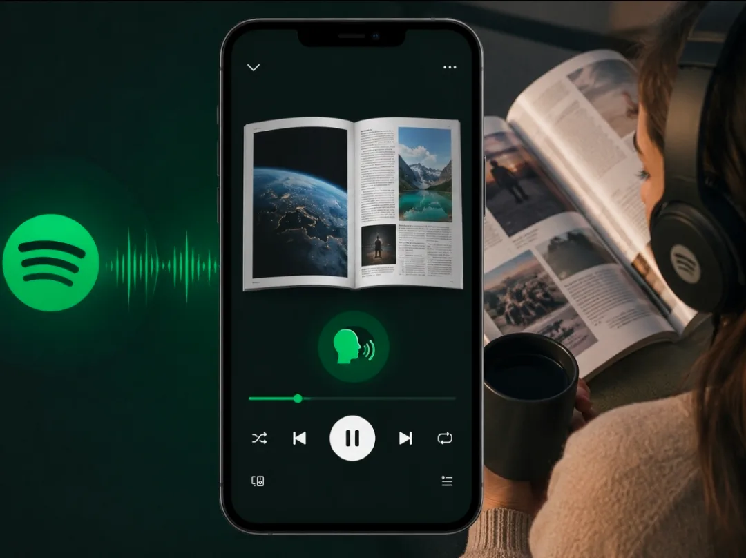 Spotify inova com narração de artigos de revistas em áudio
