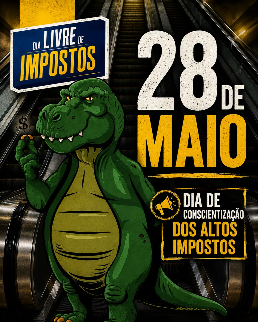 Dia Livre de Impostos acontece em 28 de maio