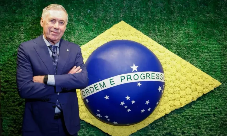 Ancelotti renova com a seleção brasileira até 2030
