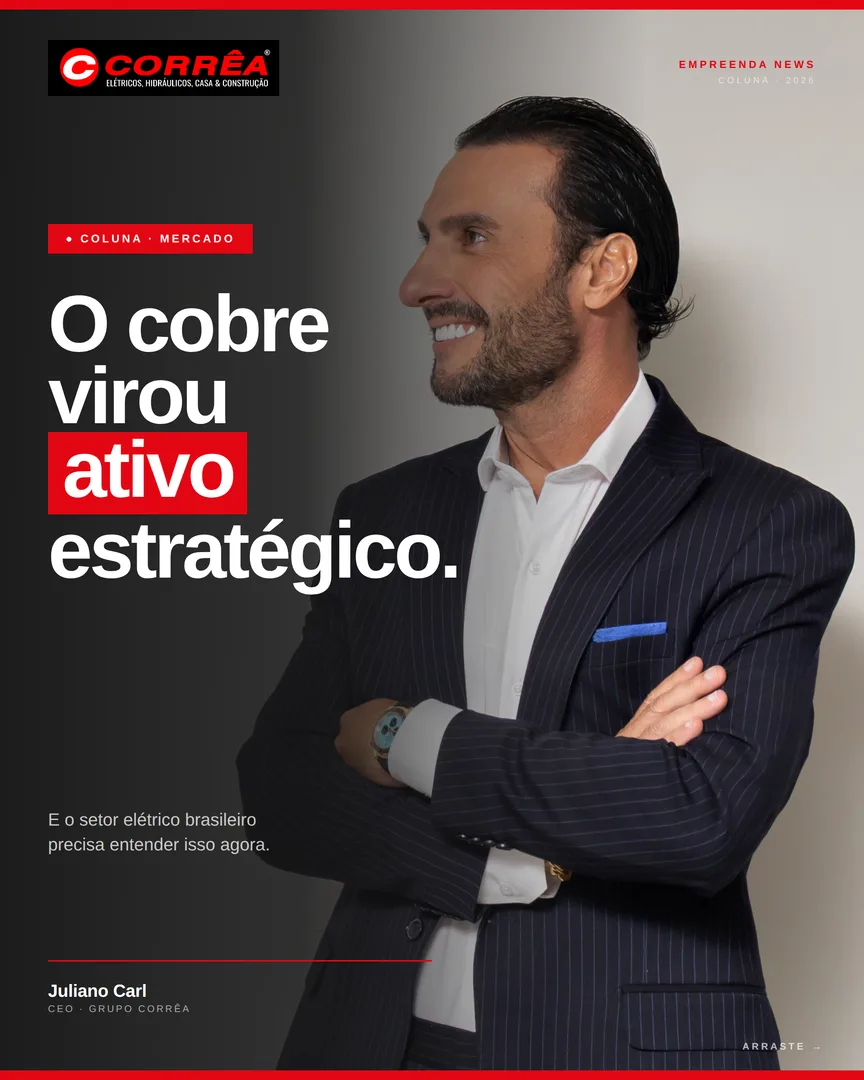 O cobre virou ativo estratégico, e o setor elétrico brasileiro precisa entender isso agora