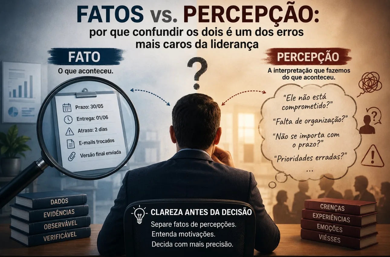 Fatos vs. Percepção: O Erro Custoso na Liderança Empresarial