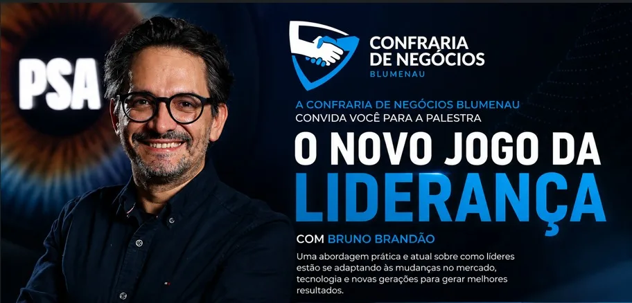 Confraria de Negócios Blumenau promove palestra com Bruno Brandão