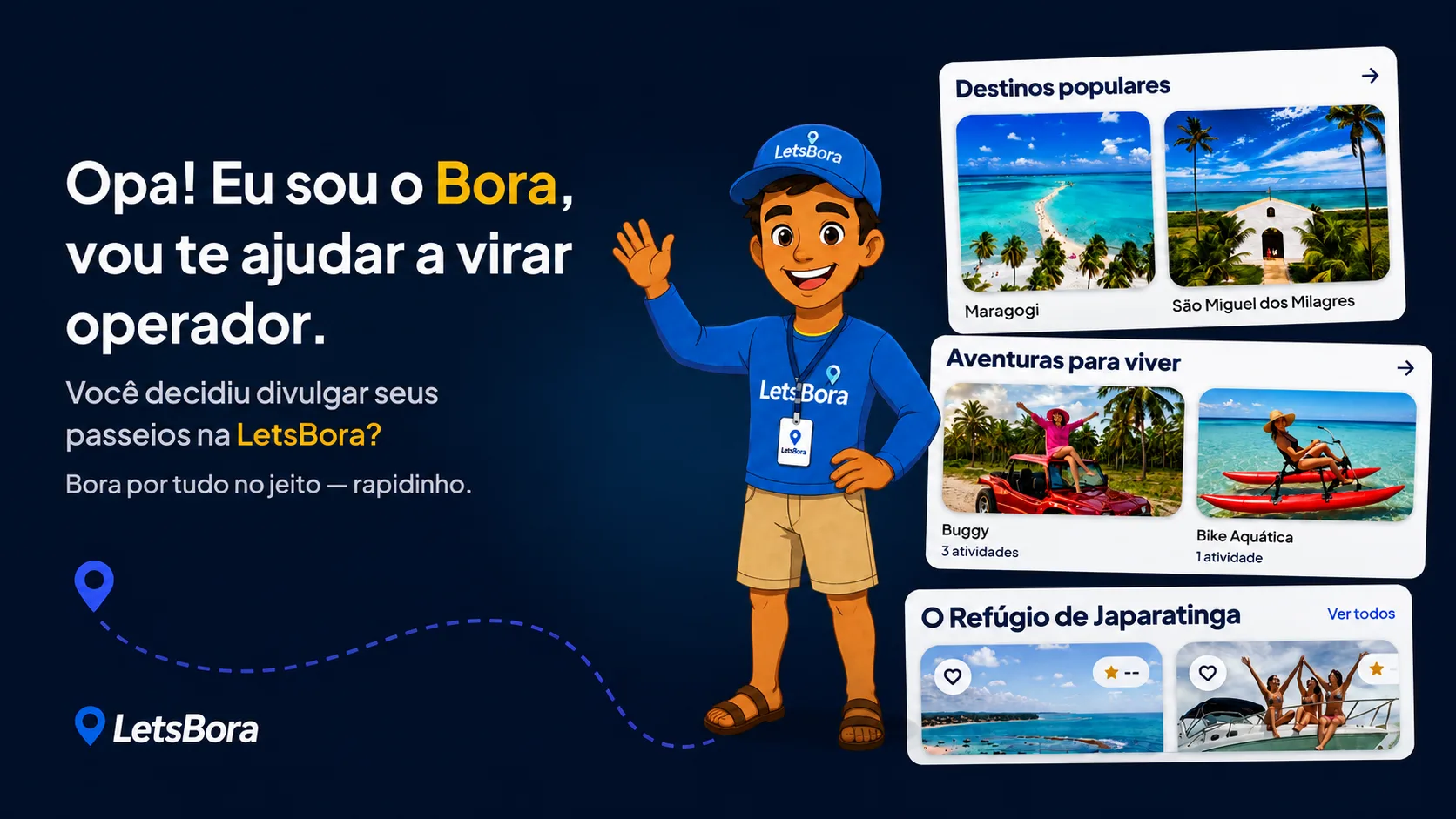 Letsbora impulsiona turismo local com tecnologia
