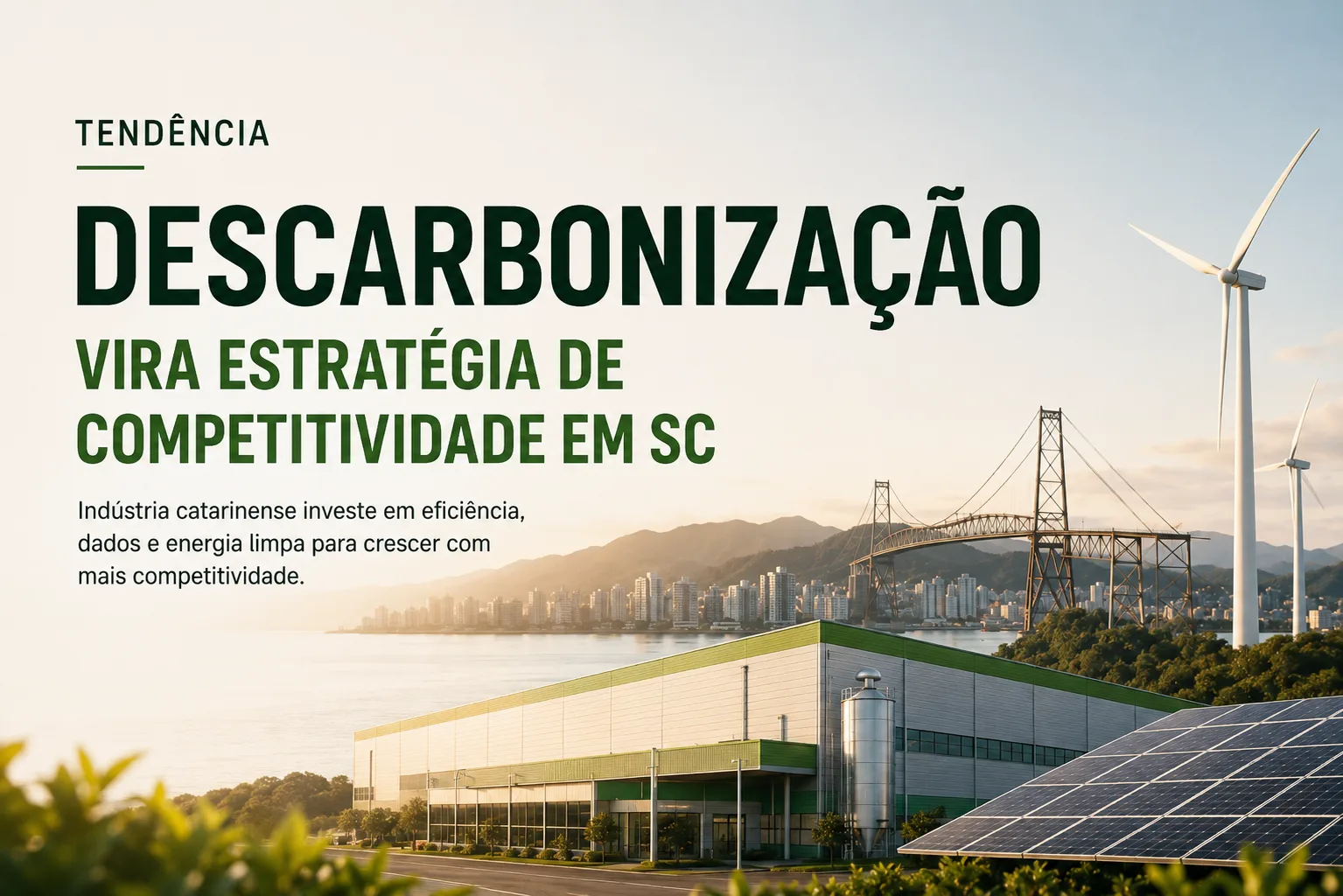 Descarbonização impulsiona competitividade em SC