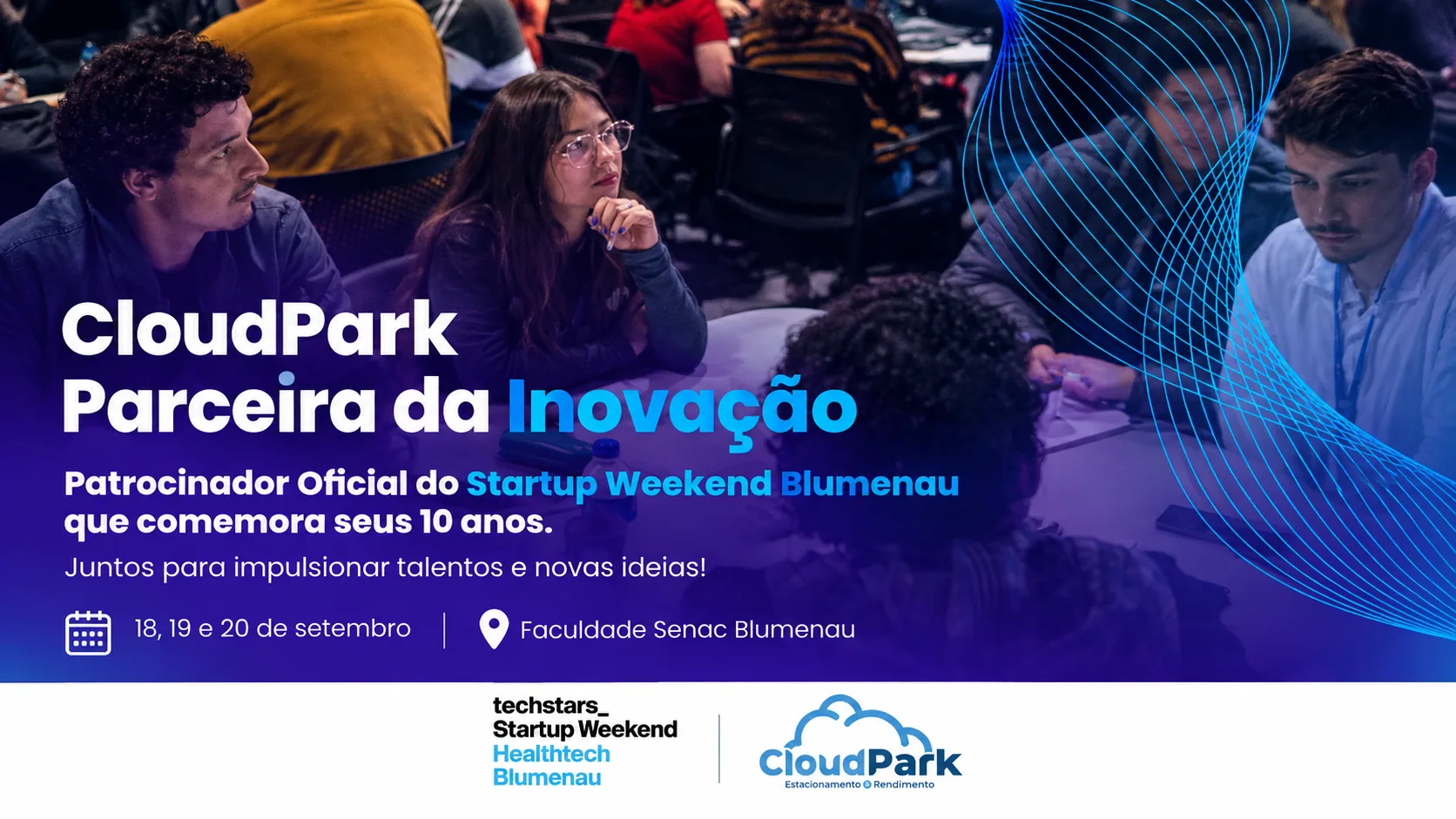 CloudPark patrocina os 10 anos do Startup Weekend Blumenau