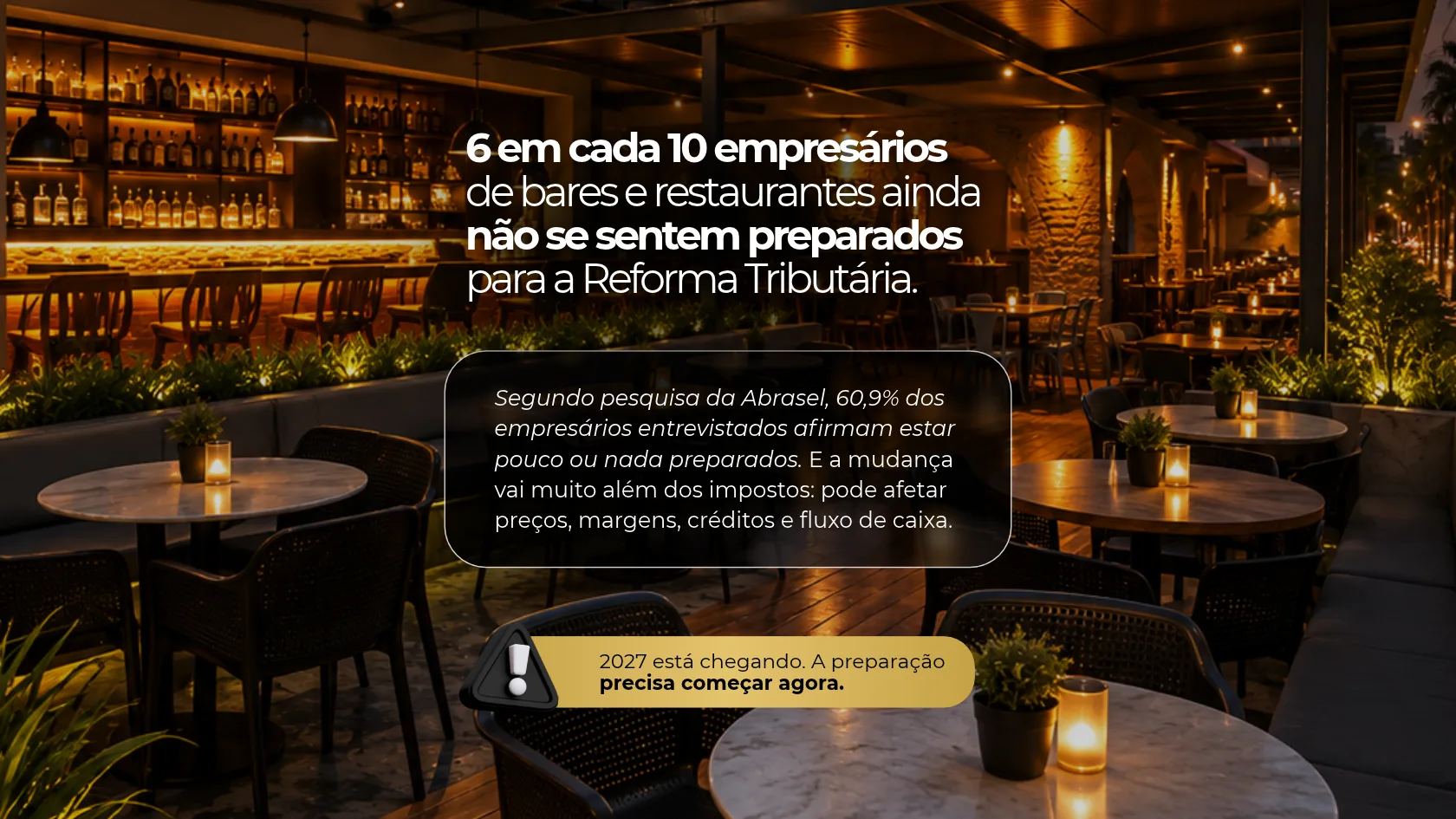 Reforma Tributária: 60,9% dos empresários do setor não estão preparados.