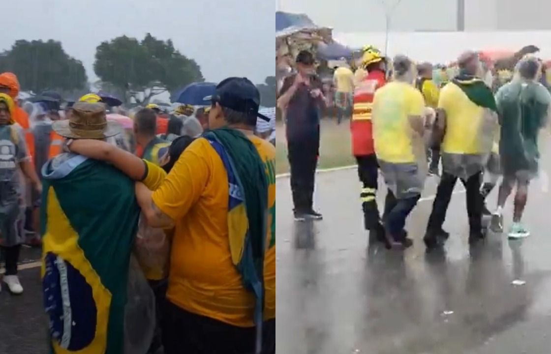 Raio atinge ato em Brasília de Nikolas Ferreira; deputados reagem