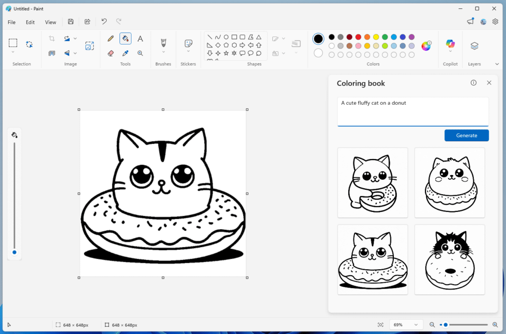Paint: Microsoft testa ferramenta de IA para criar livros de colorir