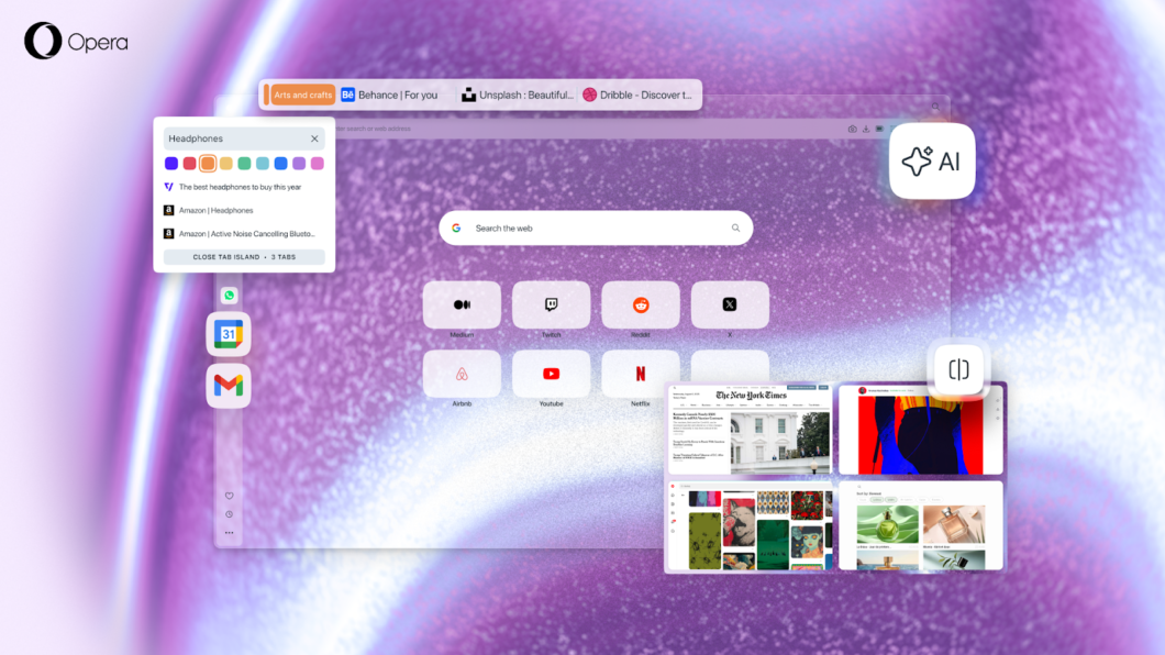 Opera One R3: Navegador com IA contextual e suporte a vídeos do YouTube