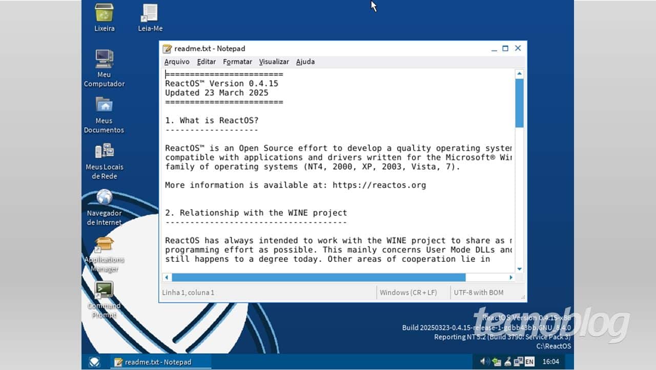 ReactOS completa 30 anos com foco em ser alternativa ao Windows