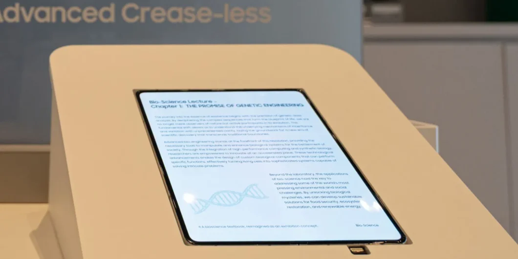 Samsung Apresenta Tela Dobrável Sem Vinco, Reacendendo Rumores do iPhone Fold