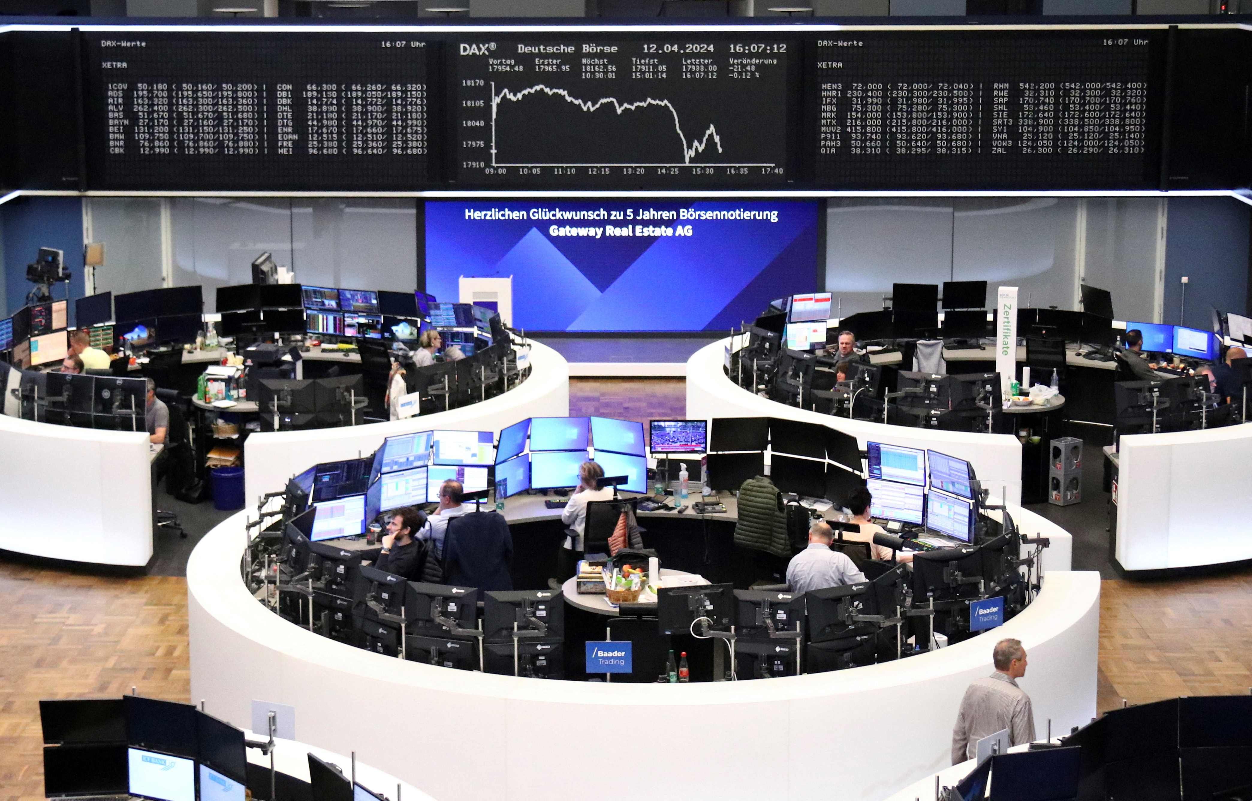 Bolsas europeias fecham em baixa em 19 de fevereiro de 2026, com cautela global