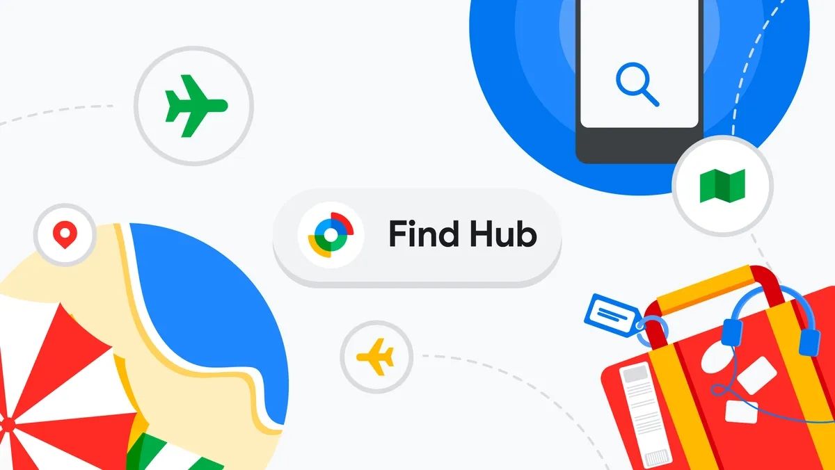 Google Find Hub: Compartilhamento de localização de malas perdidas com companhias aéreas