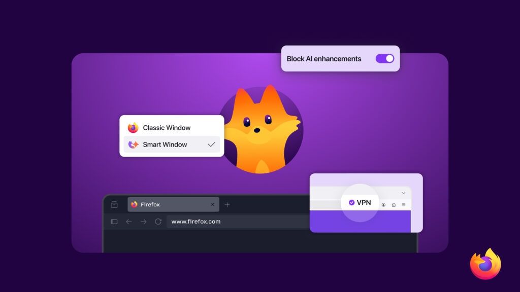 Firefox terá VPN gratuita, visualização dupla e novo mascote