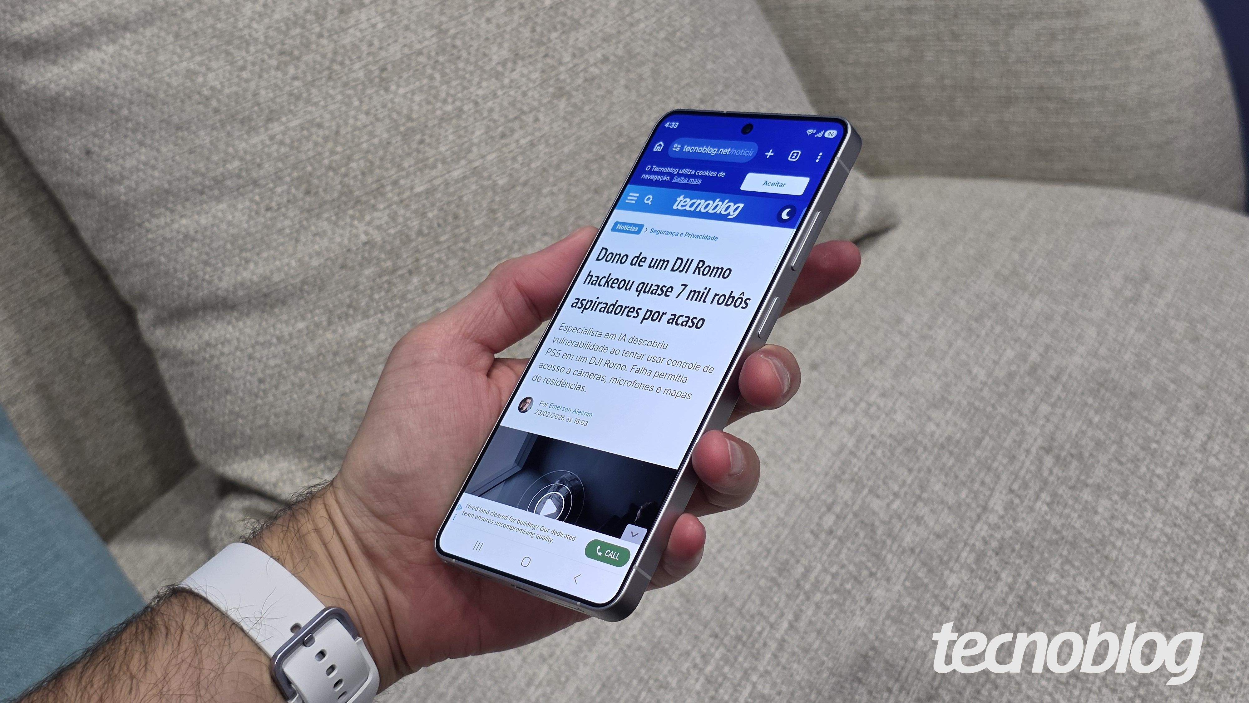 Samsung confirma tela de 8 bits no Galaxy S26, S26+ e S26 Ultra